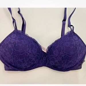 NWT Victoria's Secret Padded Wireless Bra Purple